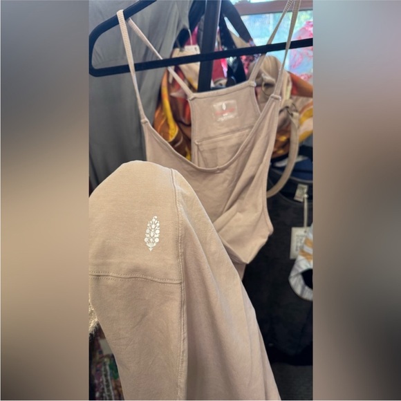 NWOT Free People FP Movement Hot Shot Onesie - Mocha Latte tan - Medium - Picture 7 of 8